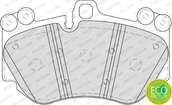 FERODO Bremsbelagsatz, Scheibenbremse