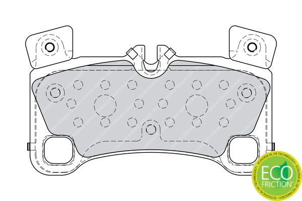 FERODO Bremsbelagsatz, Scheibenbremse