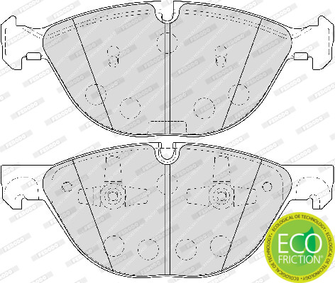 FERODO Bremsbelagsatz, Scheibenbremse