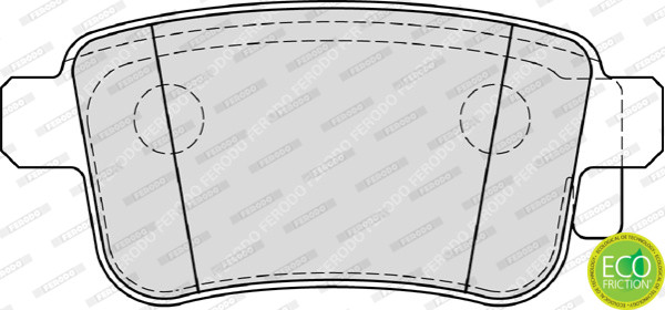 FERODO Bremsbelagsatz, Scheibenbremse