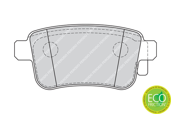 FERODO Bremsbelagsatz, Scheibenbremse