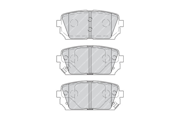 FERODO Bremsbelagsatz, Scheibenbremse