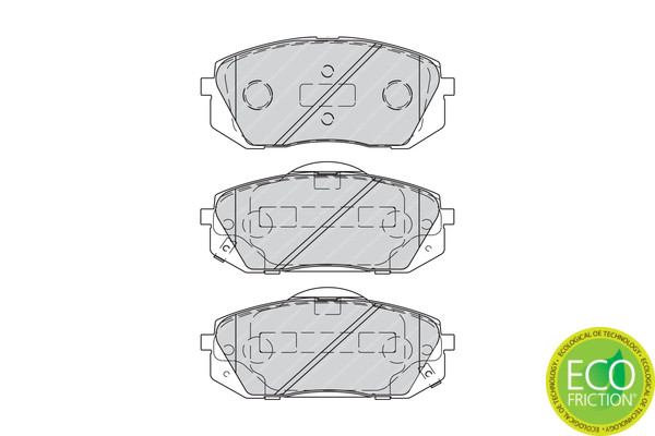 FERODO Bremsbelagsatz, Scheibenbremse