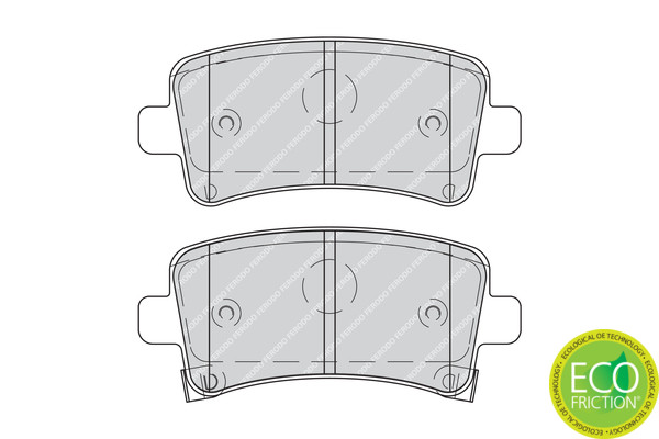 FERODO Bremsbelagsatz, Scheibenbremse