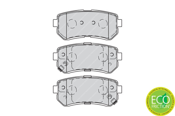 FERODO Bremsbelagsatz, Scheibenbremse