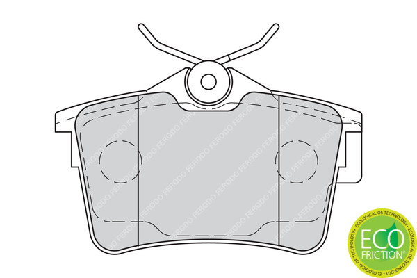 FERODO Bremsbelagsatz, Scheibenbremse