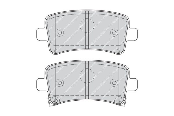 FERODO Bremsbelagsatz, Scheibenbremse