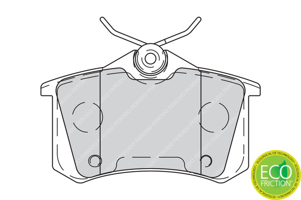 FERODO Bremsbelagsatz, Scheibenbremse