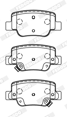 FERODO Bremsbelagsatz, Scheibenbremse