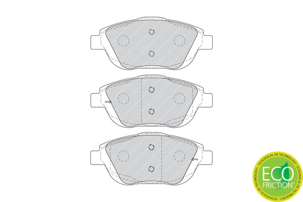 FERODO Bremsbelagsatz, Scheibenbremse
