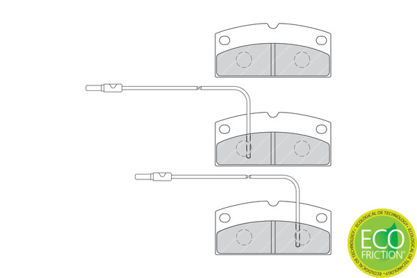 FERODO Bremsbelagsatz, Scheibenbremse