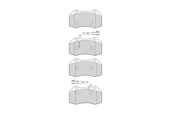 FERODO Bremsbelagsatz, Scheibenbremse