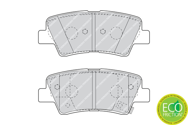 FERODO Bremsbelagsatz, Scheibenbremse