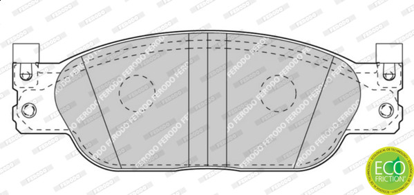 FERODO Bremsbelagsatz, Scheibenbremse