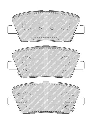 FERODO Bremsbelagsatz, Scheibenbremse