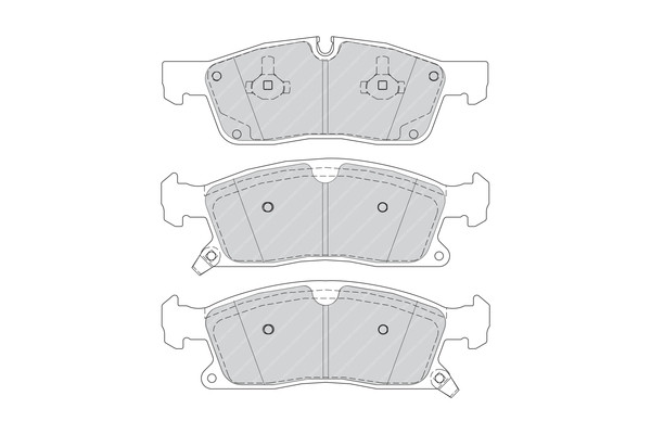 FERODO Bremsbelagsatz, Scheibenbremse