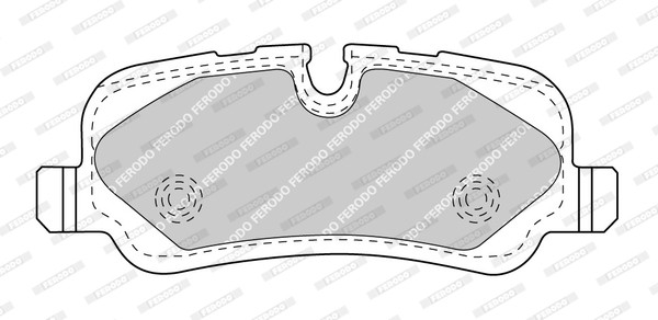 FERODO Bremsbelagsatz, Scheibenbremse