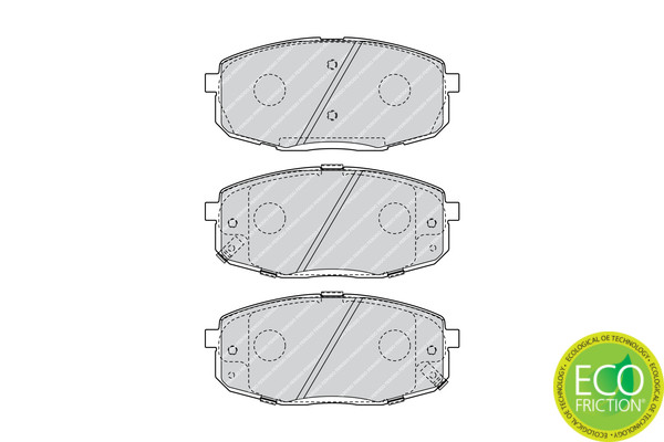 FERODO Bremsbelagsatz, Scheibenbremse