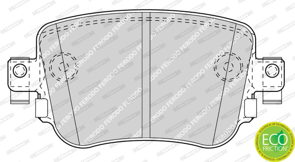 FERODO Bremsbelagsatz, Scheibenbremse