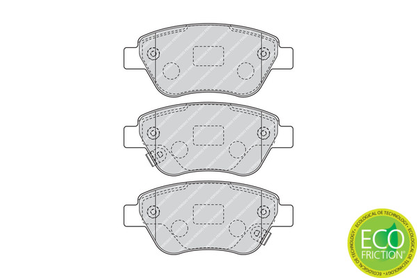 FERODO Bremsbelagsatz, Scheibenbremse