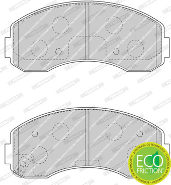 FERODO Bremsbelagsatz, Scheibenbremse