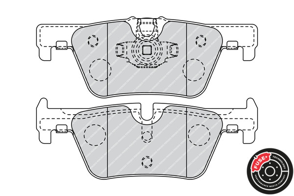 FERODO Bremsbelagsatz, Scheibenbremse