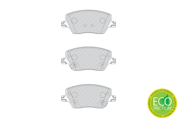 FERODO Bremsbelagsatz, Scheibenbremse