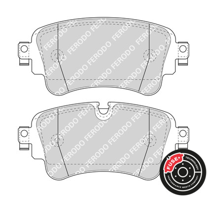 FERODO Bremsbelagsatz, Scheibenbremse