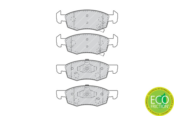 FERODO Bremsbelagsatz, Scheibenbremse
