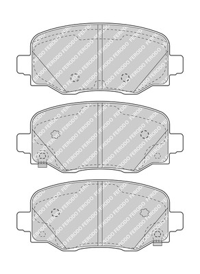 FERODO Bremsbelagsatz, Scheibenbremse