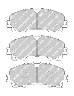 FERODO Bremsbelagsatz, Scheibenbremse