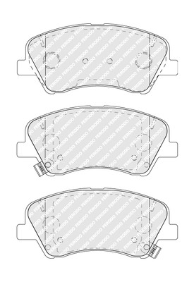 FERODO Bremsbelagsatz, Scheibenbremse