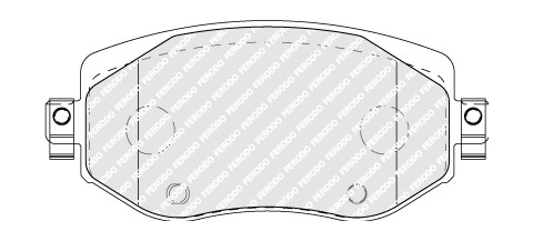 FERODO Bremsbelagsatz, Scheibenbremse