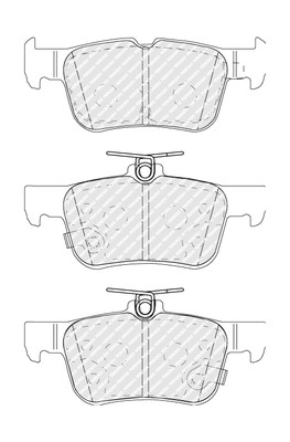 FERODO Bremsbelagsatz, Scheibenbremse