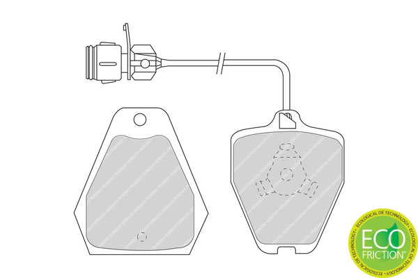 FERODO Bremsbelagsatz, Scheibenbremse