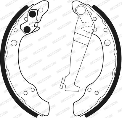 FERODO Bremsbackensatz