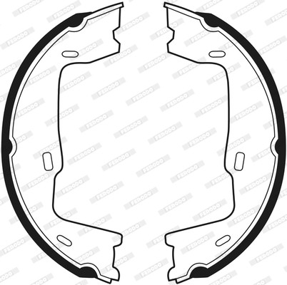 FERODO Bremsbackensatz, Feststellbremse