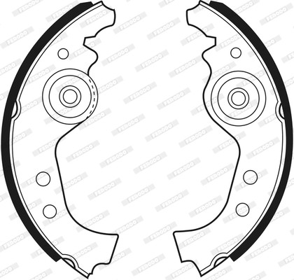 FERODO Bremsbackensatz