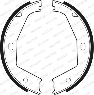 FERODO Bremsbackensatz, Feststellbremse