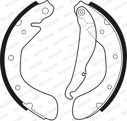 FERODO Bremsbackensatz