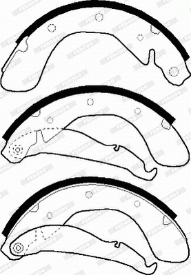 FERODO Bremsbackensatz