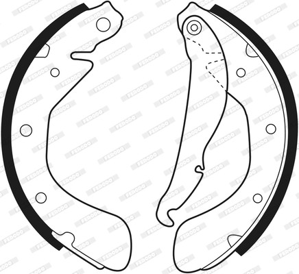 FERODO Bremsbackensatz