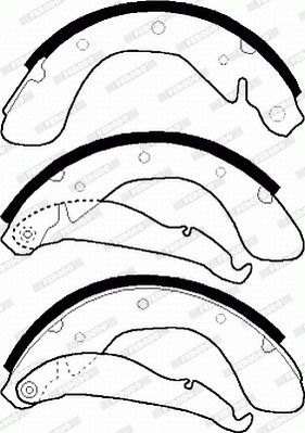 FERODO Bremsbackensatz