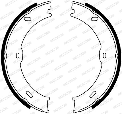 FERODO Bremsbackensatz, Feststellbremse