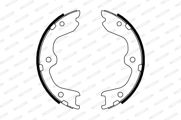 FERODO Bremsbackensatz, Feststellbremse