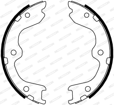 FERODO Bremsbackensatz, Feststellbremse