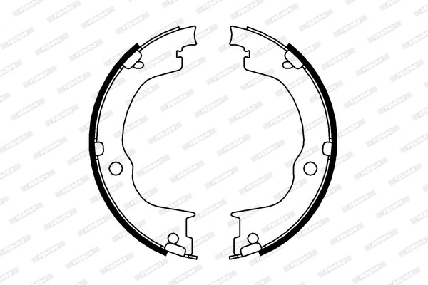 FERODO Bremsbackensatz, Feststellbremse