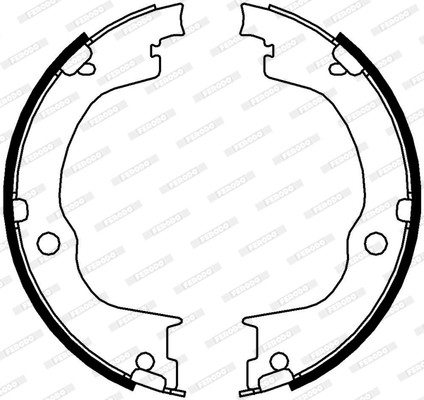 FERODO Bremsbackensatz, Feststellbremse