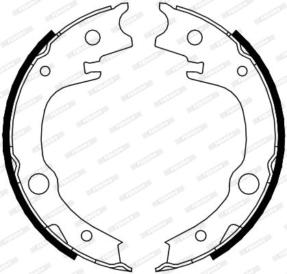 FERODO Bremsbackensatz, Feststellbremse