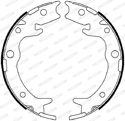 FERODO Bremsbackensatz, Feststellbremse